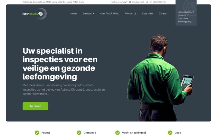 Zrzut ekranu amp-milieu.nl