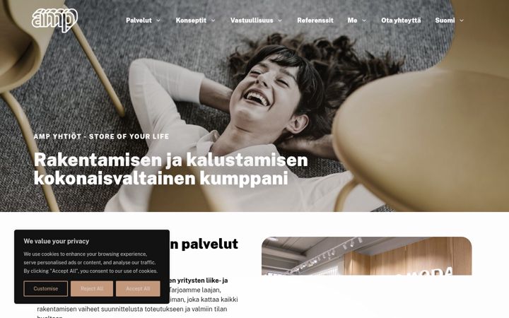Screenshot di amp-yhtiot.fi