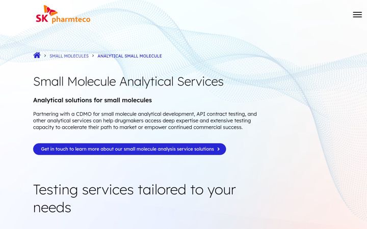 Screenshot of ampacanalytical.com