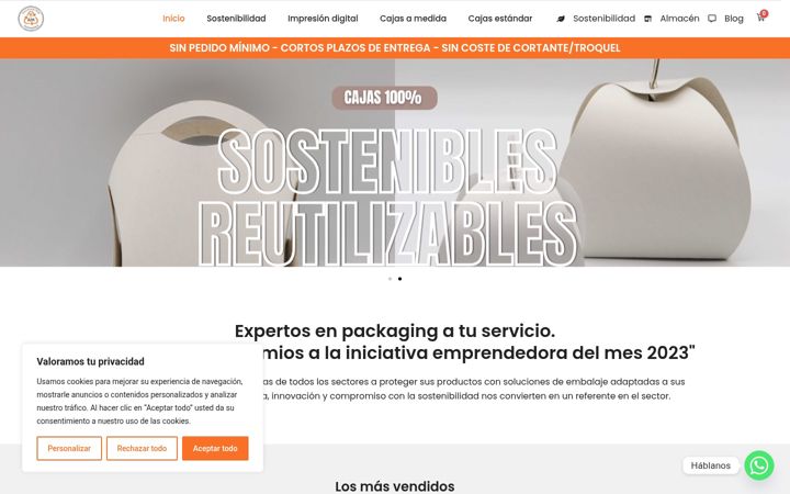 Zrzut ekranu ampackaging.es