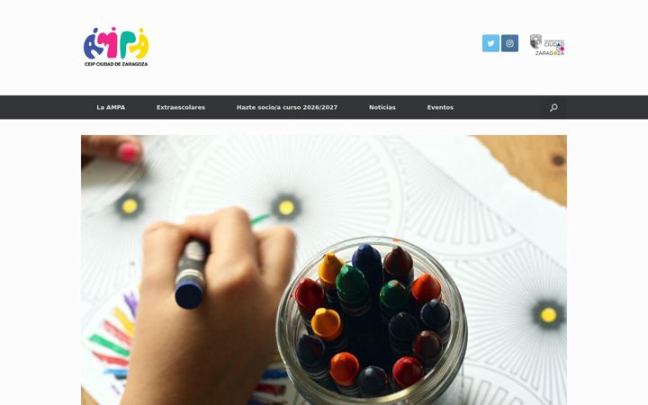 Screenshot of ampacolegiozaragoza.es