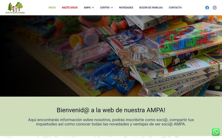Screenshot von ampaentrearboles.es