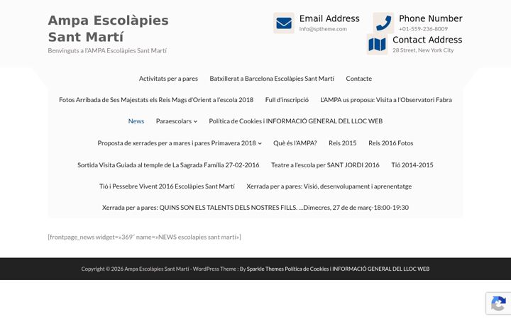 Screenshot of ampaescolapiessantmarti.com