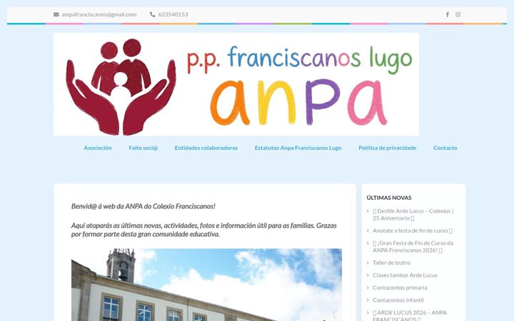 Screenshot of ampafranciscanoslugo.es