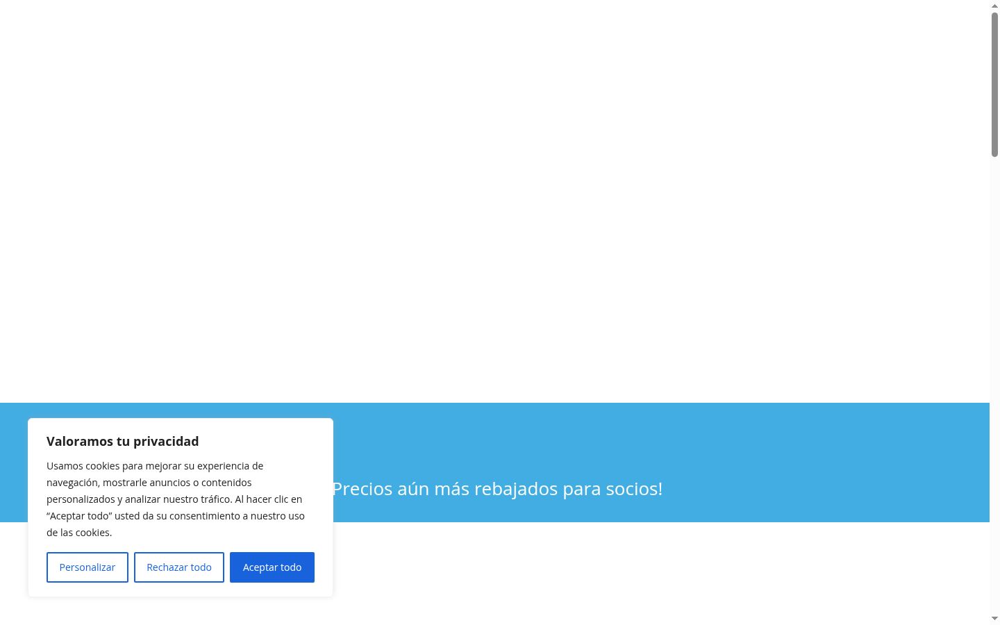 Screenshot tal-banner tal-kunsens muri qabel kwalunkwe interazzjoni