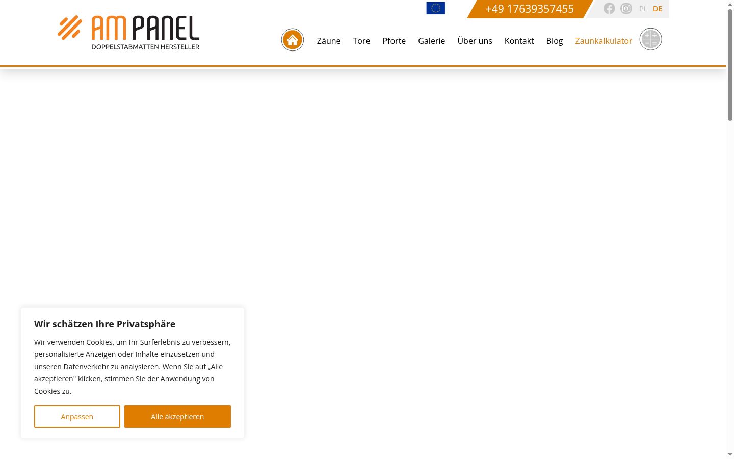 Képernyőkép a bármilyen interakció előtt megjelenő hozzájárulási bannerről