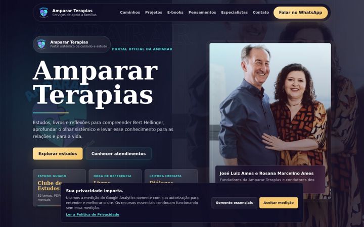 Screenshot του ampararterapias.com.br