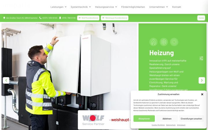 Screenshot of amparis.de