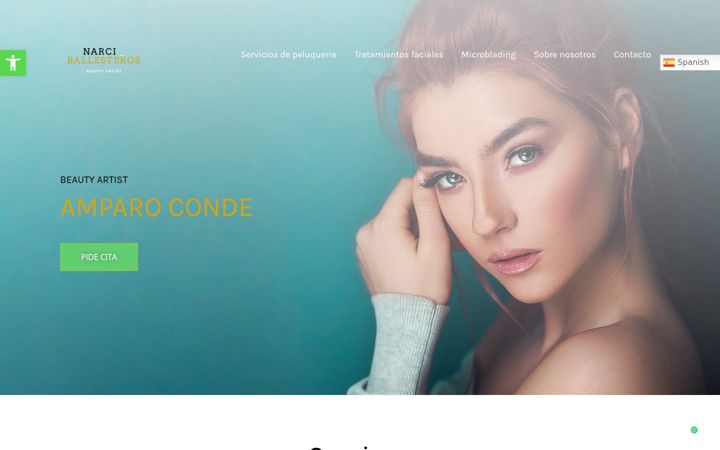 Screenshot of amparocondepeluquerias.com
