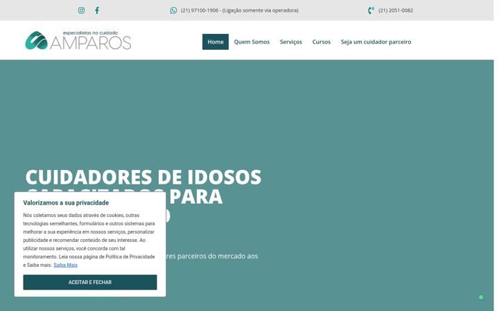 Screenshot of amparos.com.br