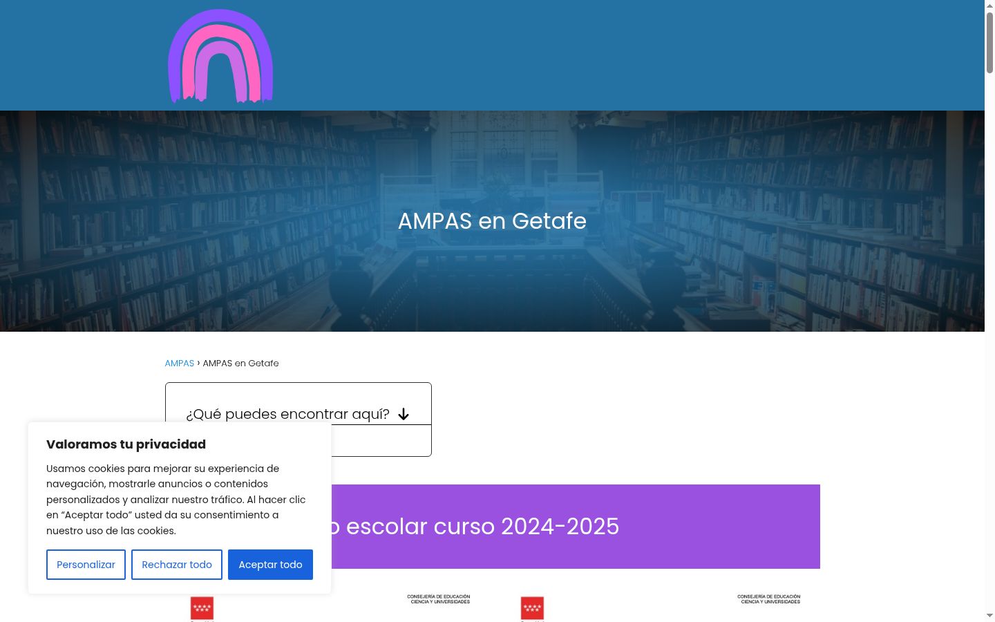 Screenshot van de toestemmingsbanner zoals getoond vóór enige interactie