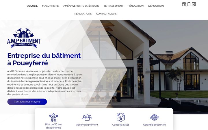 Screenshot of ampbatiment65.fr