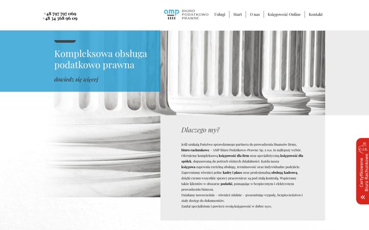 Screenshot of ampbiuro.com.pl