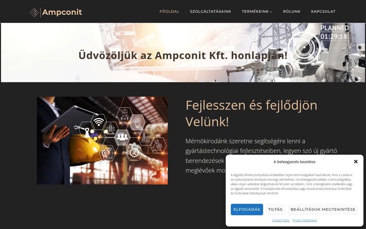 Screenshot of ampconit.hu