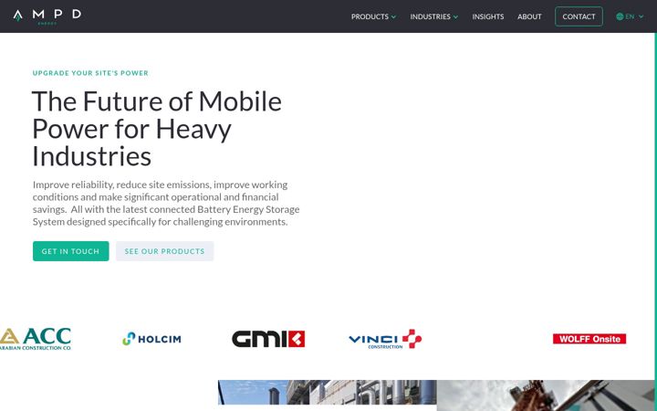 Screenshot of ampd.energy