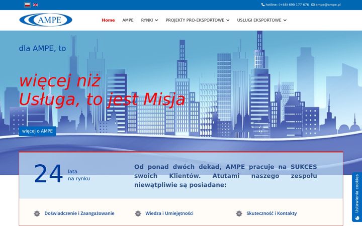 Snímek obrazovky ampe.pl