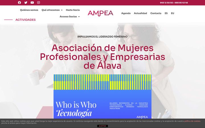 Screenshot of ampea.eus