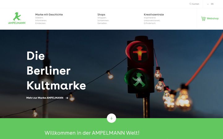 Screenshot of ampelmann.de