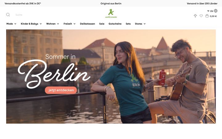 Screenshot of ampelmannshop.com