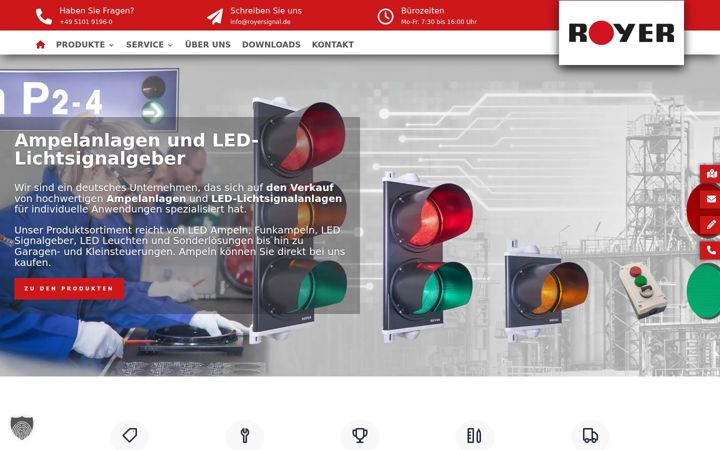 Screenshot του ampelsysteme.de
