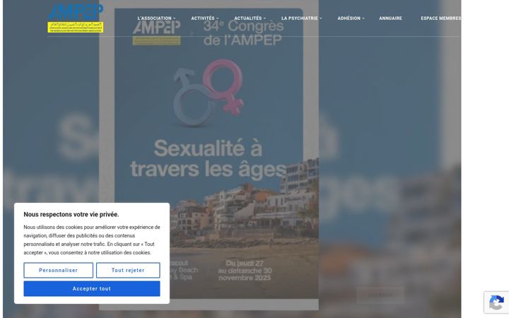 Screenshot of ampep-maroc.ma