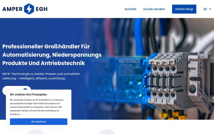 Screenshot of amperegh.de