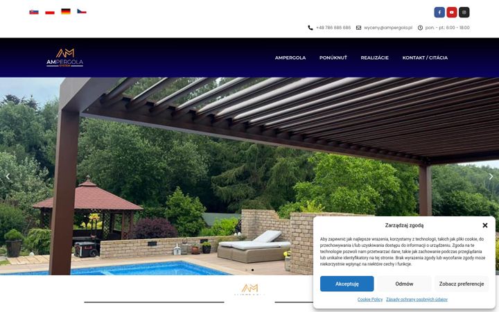 Screenshot of ampergola.sk