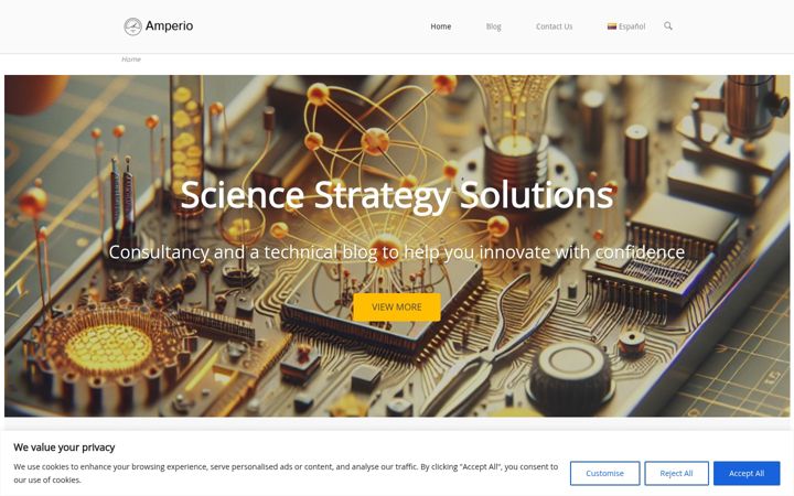Screenshot of amperio.co