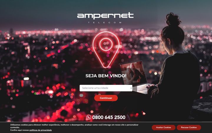 Screenshot of ampernet.com.br