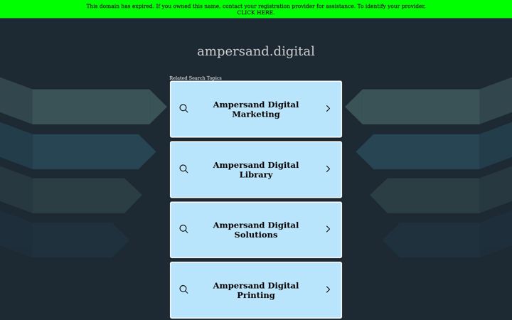 Screenshot of ampersand.digital