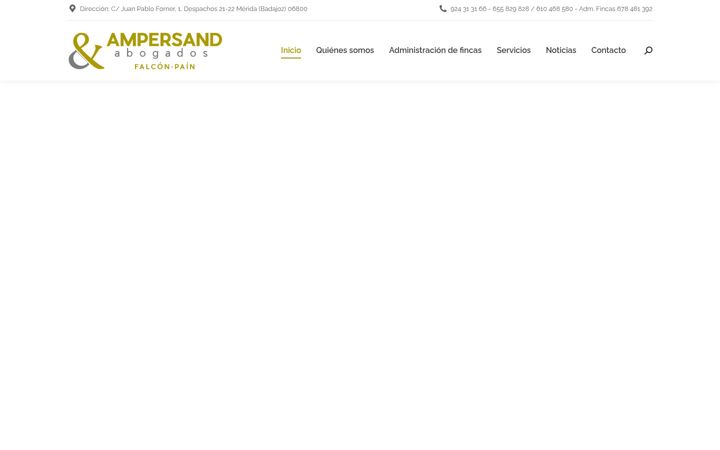 Екранна снимка на ampersandabogados.es