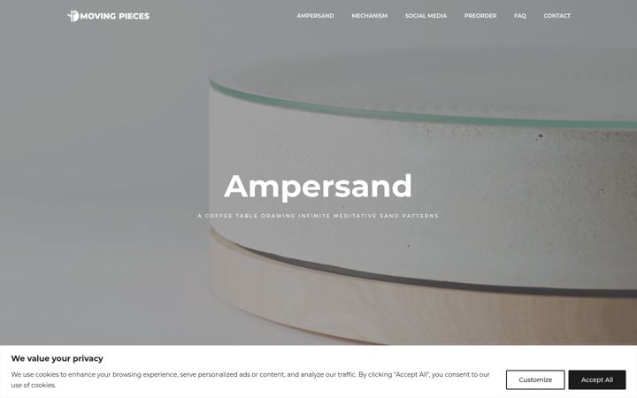 Screenshot of ampersandtable.com