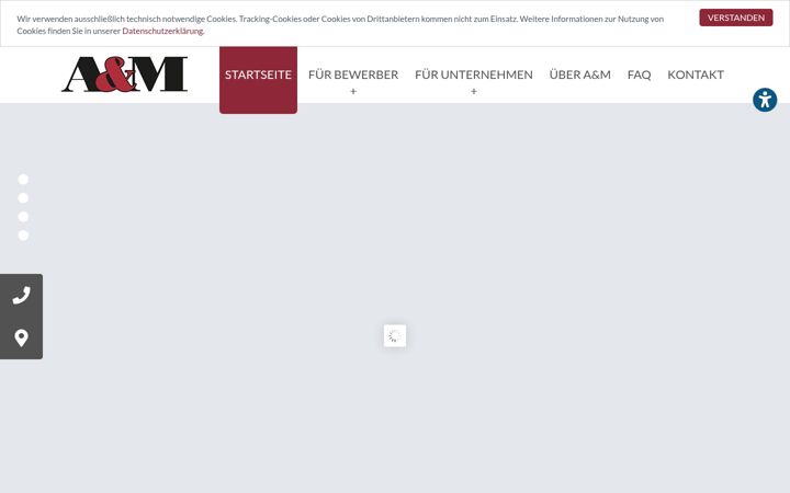 Screenshot van ampersonalservice.de