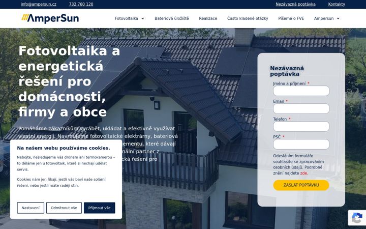 Screenshot of ampersun.cz