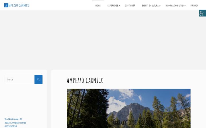 Screenshot of ampezzocarnico.it