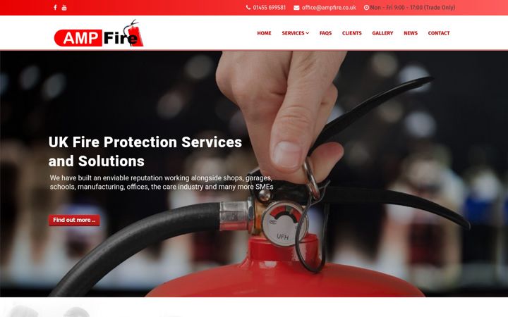 Screenshot of ampfire.co.uk