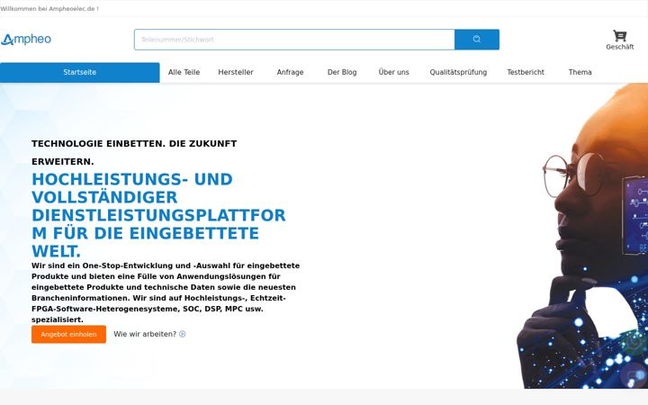 Screenshot of ampheoelec.de