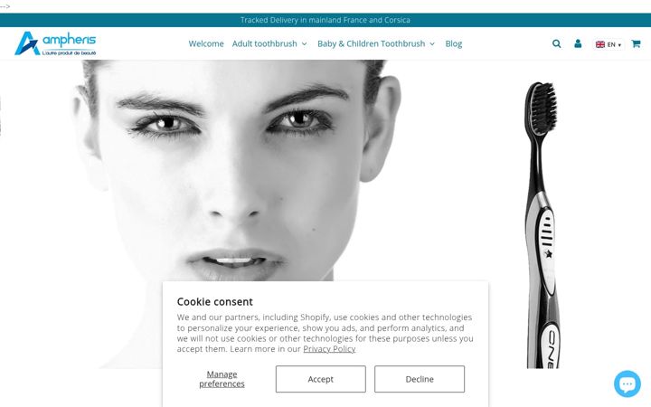 Screenshot of ampheris.com