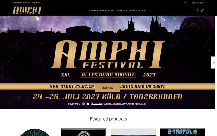 Screenshot of amphi-shop.de