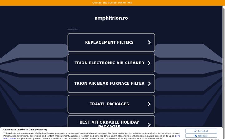 Screenshot of amphitrion.ro
