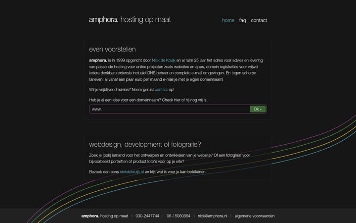 Screenshot of amphora.nl