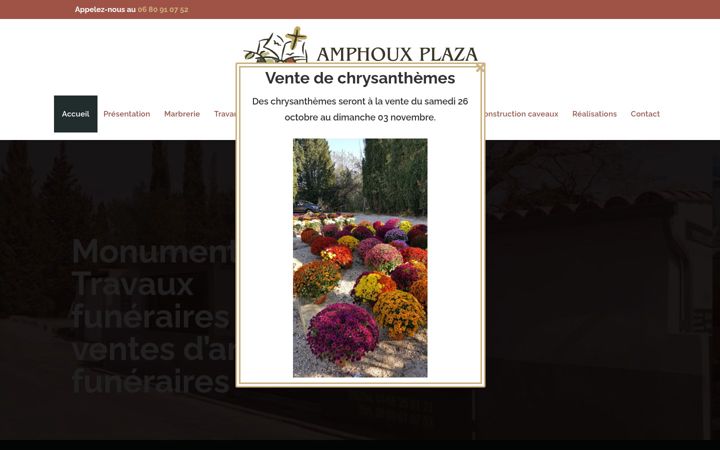 Snímek obrazovky amphoux-plaza.fr