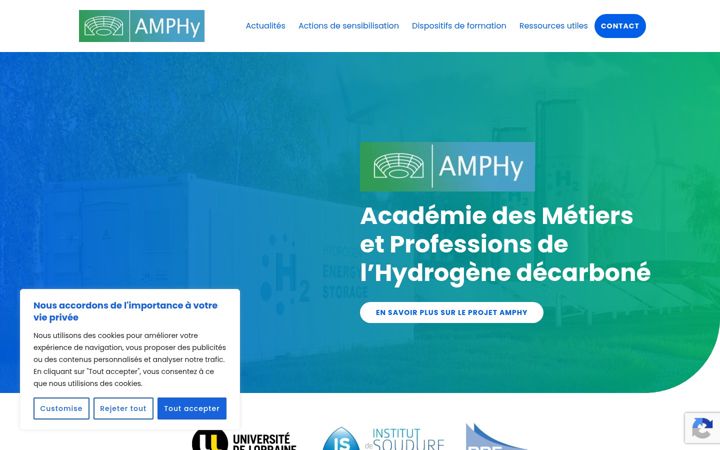Snímek obrazovky amphy.univ-lorraine.fr