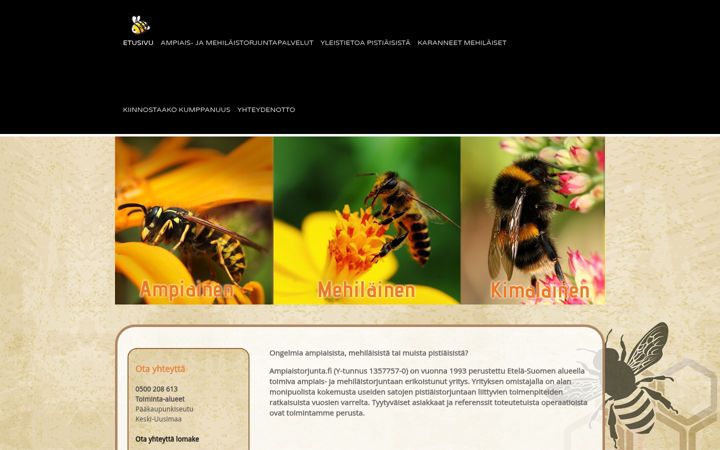 Screenshot of ampiaistorjunta.fi