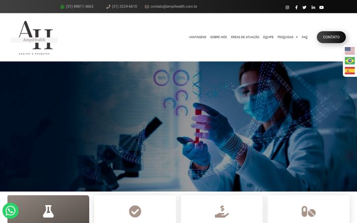 Screenshot of ampihealth.com.br