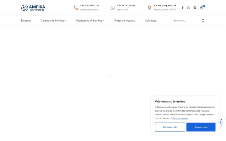 Screenshot of ampika.es