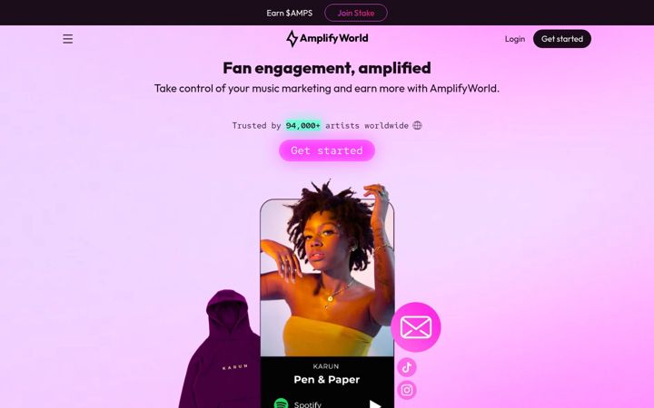 Screenshot of ampl.ink
