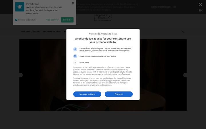 Screenshot of ampliandoideias.com.br