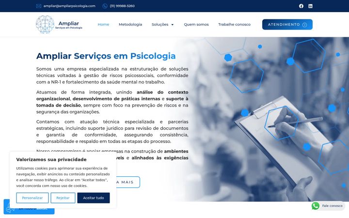 Screenshot of ampliarpsicologia.com
