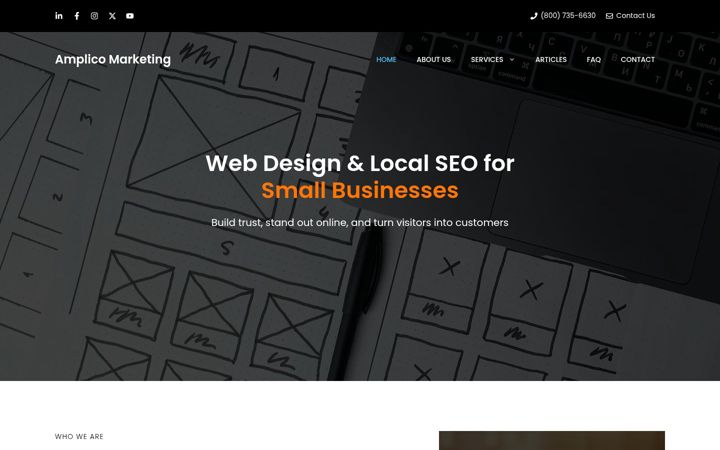 Screenshot of amplicomarketing.com